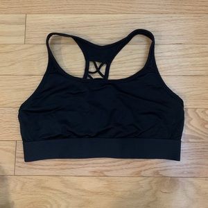 Black Criss Cross back VSX sports Bra